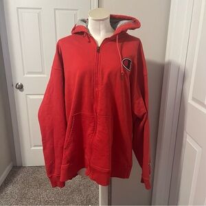 Champion Red zip up  Hoodie